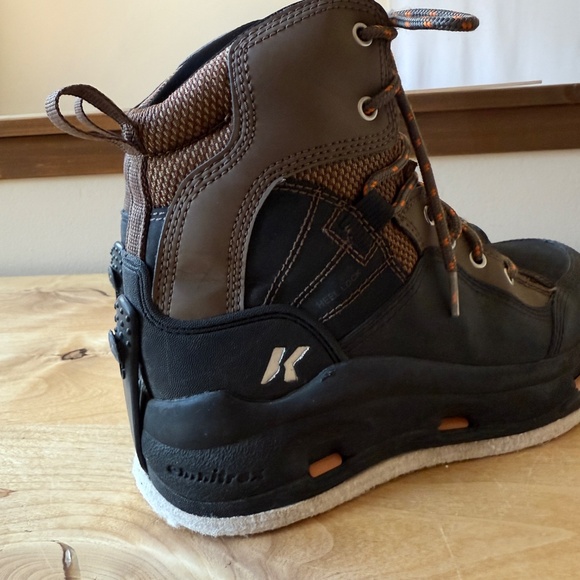 KORKERS BUCKSKIN WADING BOOT FLY FISHING FELT BOTTOM LACE UP DURABLE ANGLER 7 - Picture 6 of 12